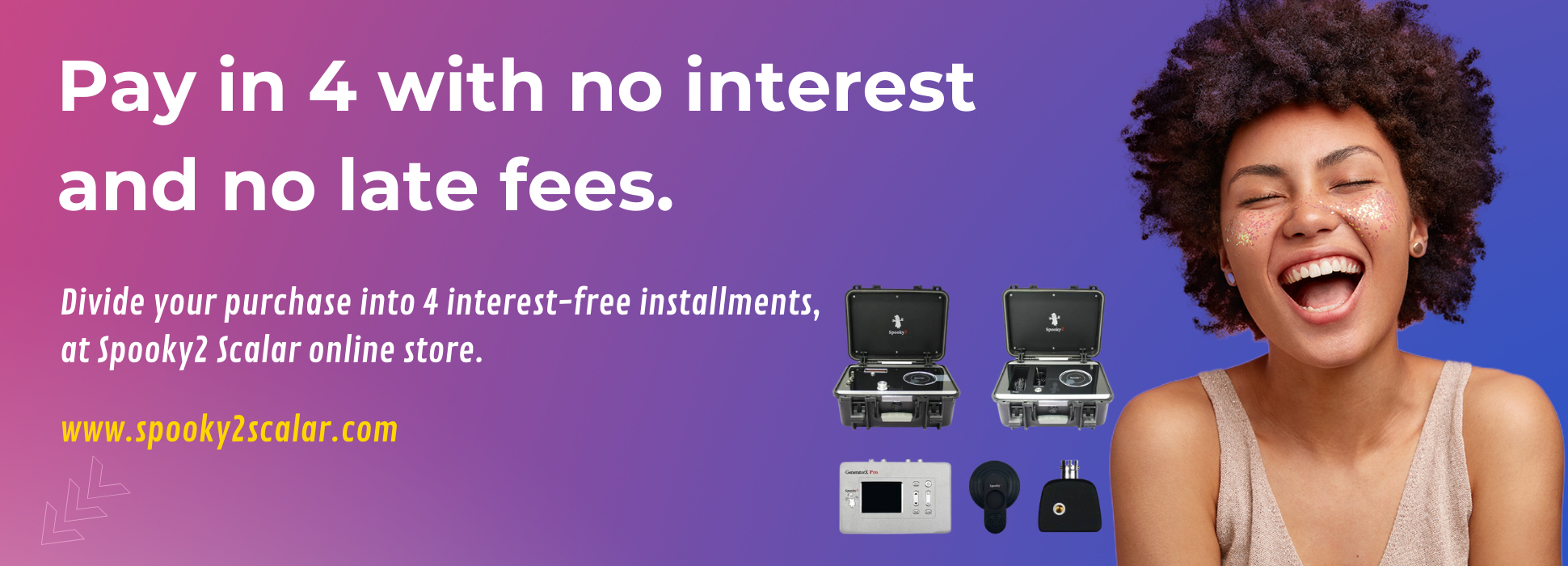 Pay in 4 with no interest and no late fees.